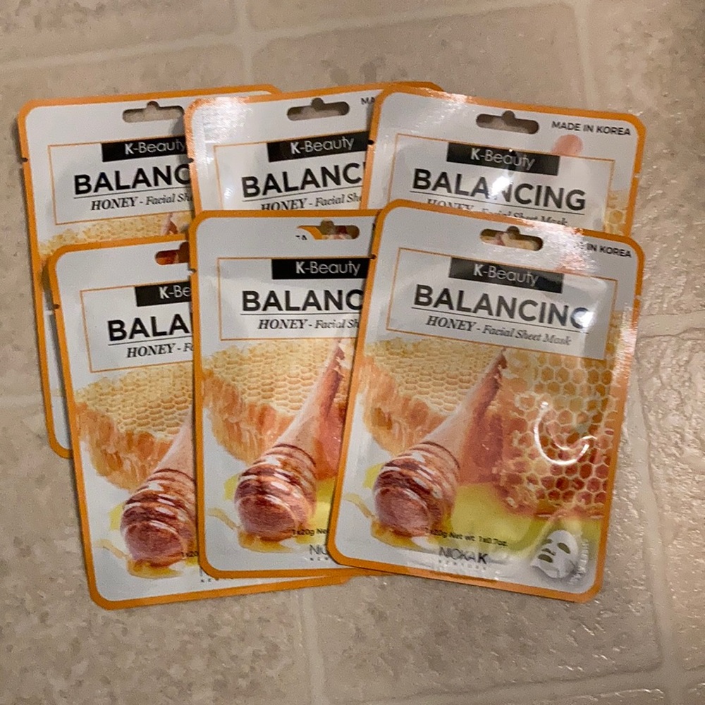 Set of six face masks